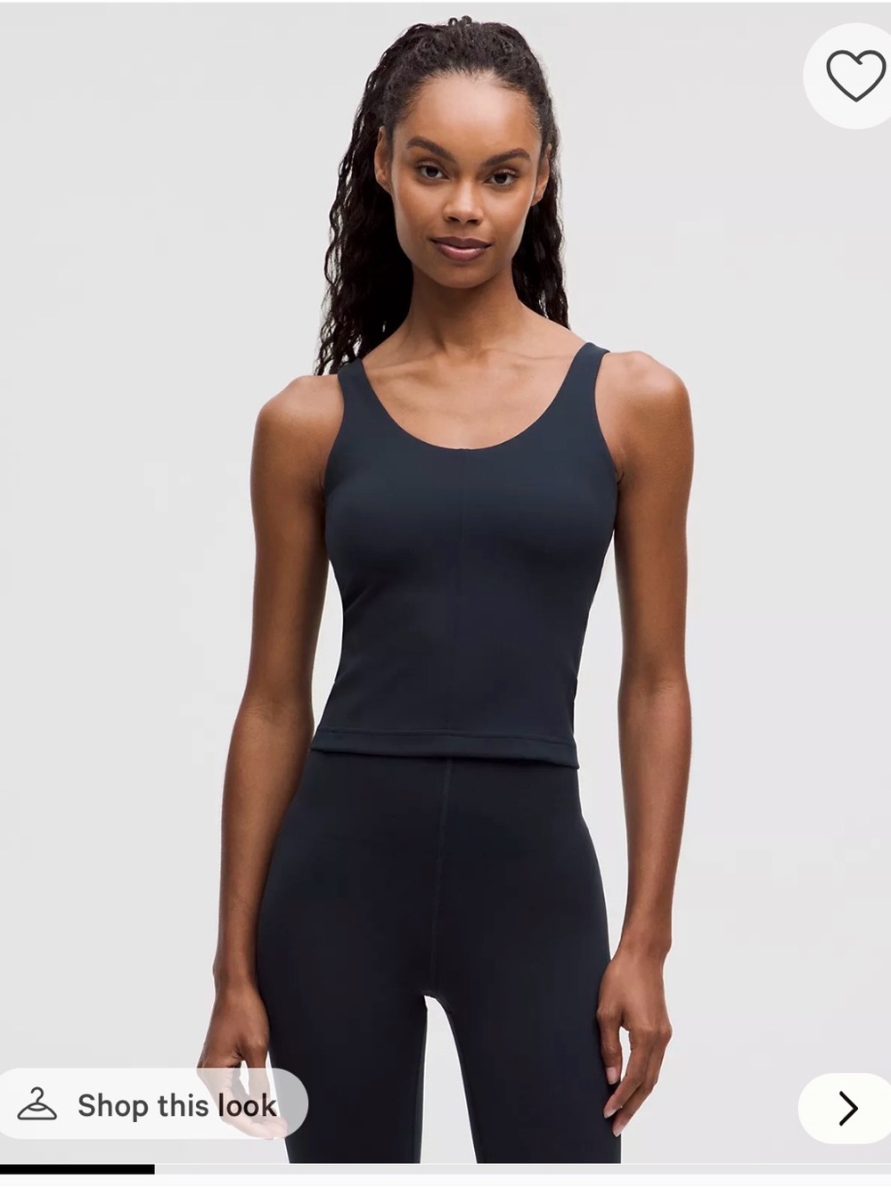 Lululemon Glow Up Tank Medium Support B/C Cup Navy